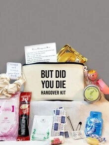 1 件 5/10 件可重复使用帆布拉链袋生日单身派对礼物婚礼宿醉工具包袋粗麻布袋应急包装袋礼品袋礼品袋经典恢复工具包袋旅行储物袋、化妆包、化妆包、度假收纳袋、大容量化妆品收纳袋化妆盒，适用于口红、刷子、护肤品、手机、硬币、小物品，适用于家庭、礼物、度假和节日万圣节圣诞节多功能用途 - 彩色 - 查看 15