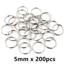 50-200 stuks Diameter 5-20mm Open Jump Rings Dubbele Lussen Goud Zilver Kleur Split Ringen Connectoren Voor Sieraden Maken Benodigdheden DIY Accessoires