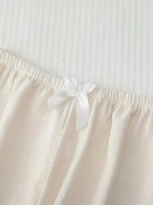 女士长袖上衣和裤子两件套睡衣套装，休闲宽松爱心印花家居服，适合居家和户外活动，秋季、秋冬季服装