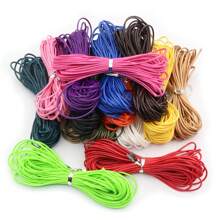 10 metros de cordón encerado de 1/1,5 mm de grosor, hilo, cuerda, correa para hacer manualidades, pulseras, collares y suministros de joyería DIY - cordón encerado - Ver 1