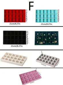 1 Acrylic Velvet Three-Layer Drawer Jewelry Box, C/D/E Jewelry Tray, Acrylic Jewelry Storage Box, Three-Layer Velvet Lined Display Cabinet, Stackable Storage, With Crystal Knob, Jewelry Box, Antioxidant Large Capacity, High-End Exquisite Earrings, Earrings, Necklace, Jewelry Storage Box, Jewelry Display Box, Acrylic Cosmetics Box