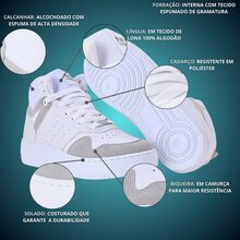 Women's Sneakers High-Top Bootie Comfortable For Gym Everyday Soft - 黑色 - 查看 5