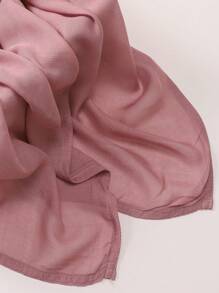 1pc 180*85cm Women's Solid Color Breathable Soft Modal Hijabs Scarf For Abaya Women Veil