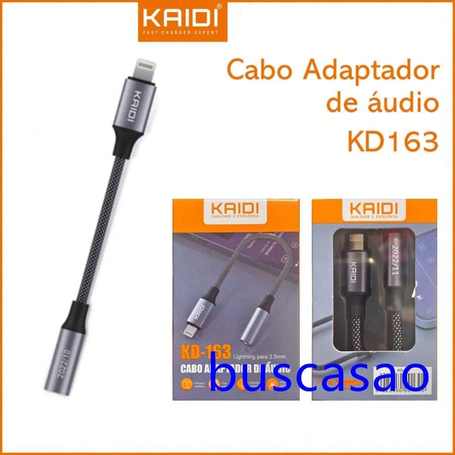 KAIDI KD-163 Ios Lightning To 3.5mm Audio Cable Adapter - KD-163 1個 - 查看 1