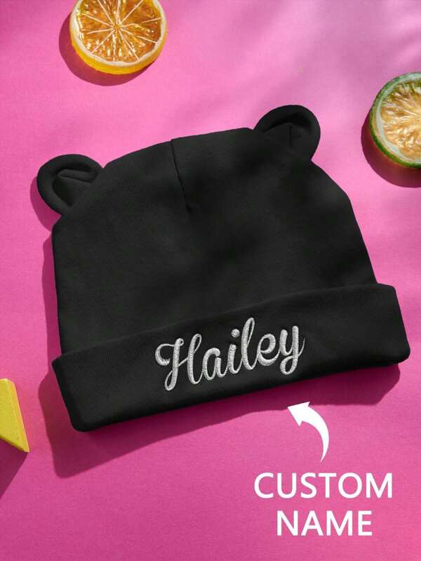 1 bucă căciulă pentru copii cu broderie personalizată, pălărie pentru bebeluș cu nume personalizat, pălărie pentru nou-născut cu nume personalizat, pălărie pentru nou-născut personalizată cu nume, pălărie pentru nou-născut personalizată cu nume, pălărie pentru nou-născut personalizată colorată, drăguț Kawaii adorabil unic, modă personalizată de iarnă, cadou, cadouri personalizate pentru fată/băiat, cadouri pentru bebeluși, cadouri drăguțe pentru copii, ziua de iarnă pentru copii, ziua de iarnă pentru școală, toamnă Idei Băiat Fată Ziua Îndrăgostiților