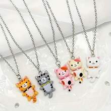 10 件/20 件/30 件卡通猫树脂吊坠适用于 DIY 耳环、项链、钥匙链和手机链、珠宝制作用品 - 彩色 - 查看 3