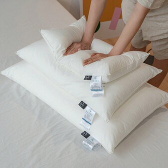 1pc White Polyester Soft Pillow Insert, Comfortable Home Pillow, Bedding, Pillow, Bed Pillow, Home Goods