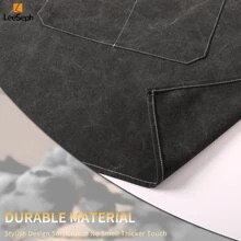 1pc Chef Apron For Women Men, Canvas Cross Back Work Apron With Adjustable Strap And Large Pockets Apron, Kitchen Cooking Baking Grill BBQ Apron, For Home, Kitchen, Restaurant, Salon, Cosmetology, Coffee Shop, Flower Shop, Bar, Bistro, Farmhouse, Garden