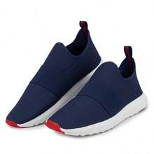 Men's Navy Blue Slip On Easy-To-Wear Walking Shoes - Màu xanh hải quân - Xem 5