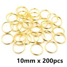 50-200 stuks Diameter 5-20mm Open Jump Rings Dubbele Lussen Goud Zilver Kleur Split Ringen Connectoren Voor Sieraden Maken Benodigdheden DIY Accessoires