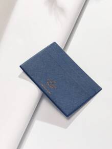 Letter Graphic Lightweight Portable Card ID Card White-Collar Workers For Female For Women Holiday For Anniversary For Birthday Gift Accessories Gifts For Teachers School Supplies Teacher Gifts Back To School Card Holder Wallet Business Card Holder Credit Card Holder - Blue - View 6