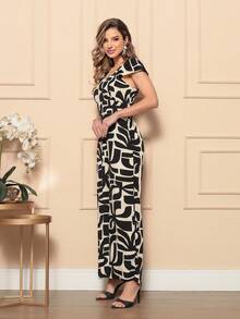 M1 NY Women's Luxury Long Pantaloon Jumpsuit - màu đen - Xem 4