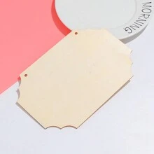 12pcs Wooden Signs With 50m Twine - DIY Your Own Shop/Door Sign With Painting Decorative Plaques Handicrafts - Apricot - View 5