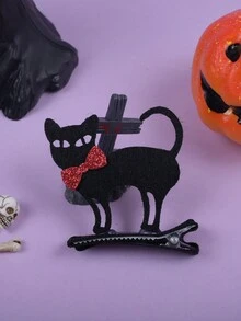 1 件万圣节装饰，儿童猫南瓜鬼 3D 发夹，女孩化妆派对装扮发饰，节日礼物 - 彩色 - 查看 7