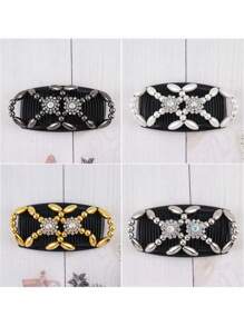 1个发髻造型器，快速发髻造型梳，发夹，简单易用的美发工具，适合女孩和女士，是初学者和学生的理想发饰，适合女性，秋季，旅行，美发工具，女士配饰，美发用品，秋季，头发，发饰，美发工具，美发用品，用品，美容配饰，礼物，旅行，送给女士的礼物，美发用品，圣诞礼物，圣诞礼物，送给女士的圣诞礼物，送给成人的圣诞礼物，送给成人的圣诞礼物，美发用品，成人发饰，发饰，送给女士的礼物创意，美容圣诞礼物，送给女士的礼物，优雅的爪夹 - 彩色 - 查看 6