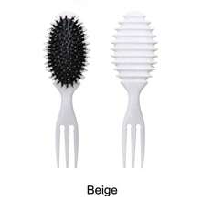 Cepillo definidor de rizos, cepillo para el cabello rizado, cepillo de cerdas con diseño redondo rosa, cepillos para cabello rizado para mujeres, cepillo de cerdas definidor de rizos que da masaje al cabello - Multicolor - Ver 9