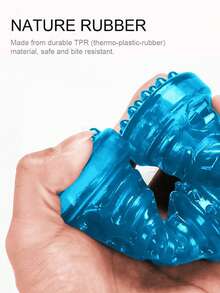 1 件 TPR 材质发声宠物玩具强力耐咬狗骨头形状宠物磨牙棒狗玩具适用于宠物室内无聊缓解玩具 - 彩色 - 查看 9