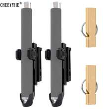 2Pcs Universal Tool Organizer Case With Survival Whistle -Quick-Access With 360° Rotating MOLLE Belt Clip,Suitable For Lengths Of 21-26 Inches. With A Diameter Of 0.98-1.14 Inches - Black - View 12