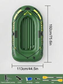 1 件加厚成人充气皮划艇，户外河钓充气船，水上运动漂流船，户外充气筏 - 彩色 - 查看 9
