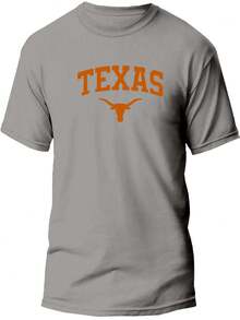 Men's Country T-Shirt 100% Cotton Texas T-Shirt Shirt - 灰色 - 查看 1