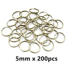 50-200 stuks Diameter 5-20mm Open Jump Rings Dubbele Lussen Goud Zilver Kleur Split Ringen Connectoren Voor Sieraden Maken Benodigdheden DIY Accessoires