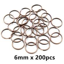 50-200 stuks Diameter 5-20mm Open Jump Rings Dubbele Lussen Goud Zilver Kleur Split Ringen Connectoren Voor Sieraden Maken Benodigdheden DIY Accessoires