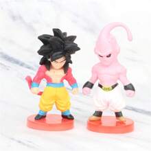 Decoración navideña Set de 8 figuras de acción de PVC de los personajes anime Goku, Vegeta y Brolly de la 2da generación, coleccionables y juguetes navideños