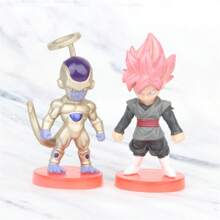 Decoración navideña Set de 8 figuras de acción de PVC de los personajes anime Goku, Vegeta y Brolly de la 2da generación, coleccionables y juguetes navideños