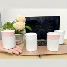 Portable Mini Car Aromatherapy Diffuser, Quiet Mist Aroma Diffuser, 200ml USB Desktop Car Diffuser With 7 Color Lights, Suitable For Travel/Car/Bedroom/Office, Holiday Gift