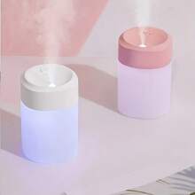 Portable Mini Car Aromatherapy Diffuser, Quiet Mist Aroma Diffuser, 200ml USB Desktop Car Diffuser With 7 Color Lights, Suitable For Travel/Car/Bedroom/Office, Holiday Gift