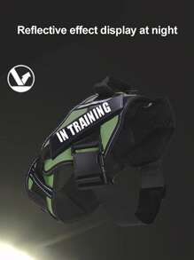 1pc Breathable Dog Harness With Built-In Handle, Reflective For Night Use, Chest-Strap Style Dog Walking Harness