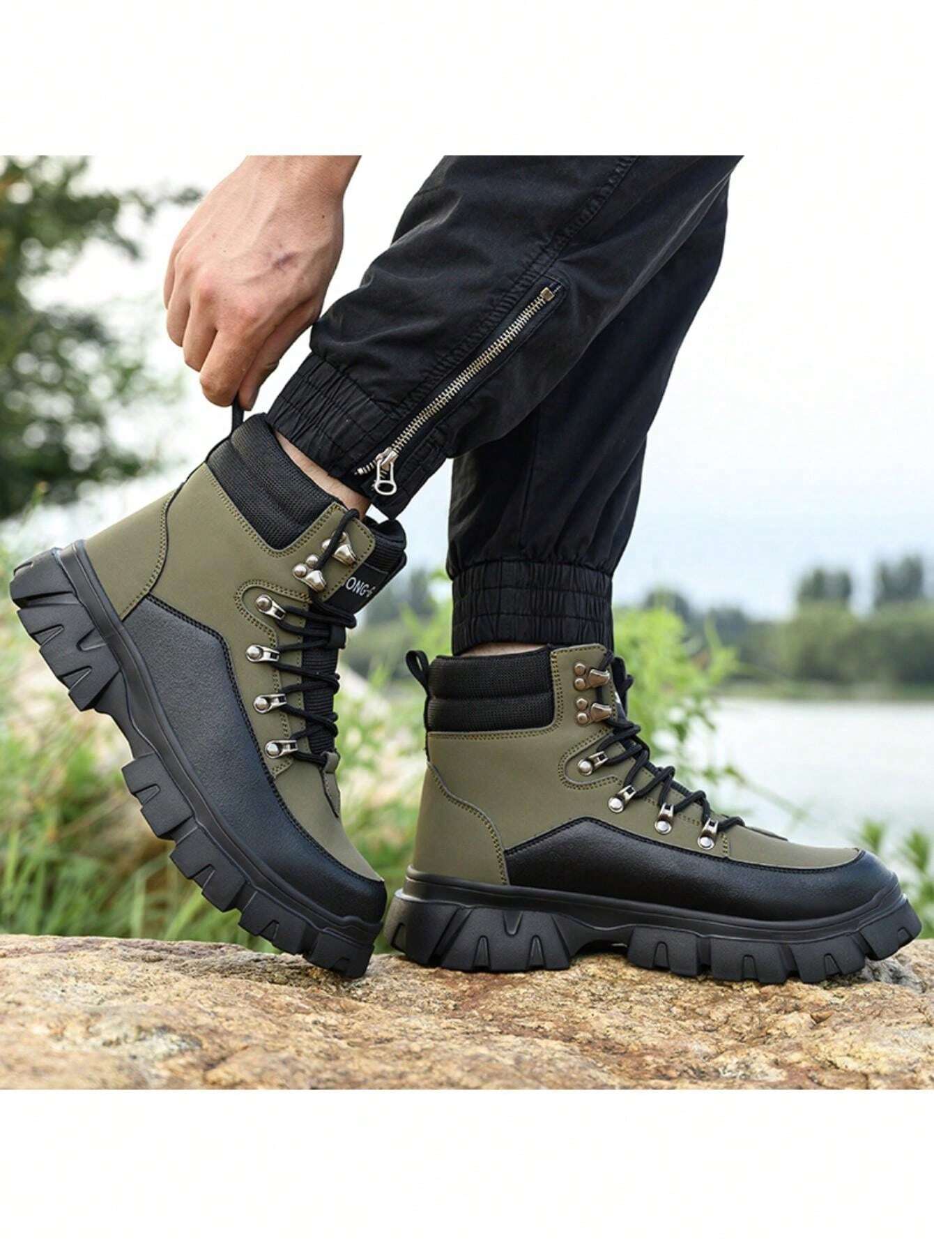 Scarpe Antinfortunistiche Da Uomo In Pelle Con Punta In Acciaio, Antiscivolo E Traspiranti Per Lavoro E Costruzione