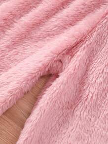 Tween Girls 2pcs Panda Pattern Plush Hooded Top & Long Pants Set - Pink - View 7