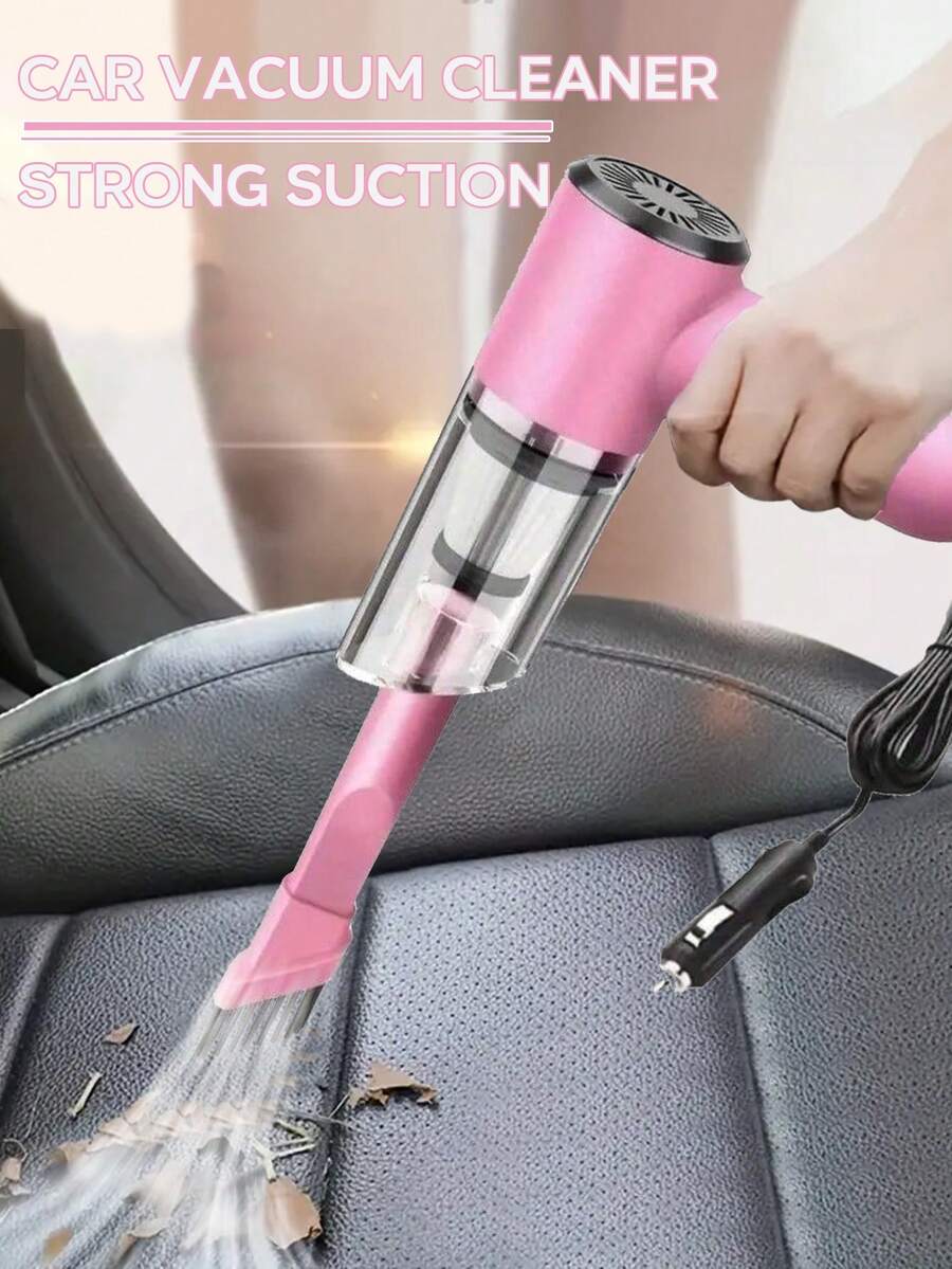 12V Super Suction Car Vacuum Cleaner - High Power Wet & Dry Cleaning Portable Mini-Handheld Cleaning Machines For Effortless Pet Hair Removal,Small Dust,Crumbs,And Debris Removal