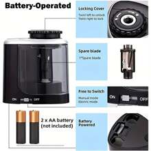 1pc Electric Pencil Sharpener Desktop Automatic Suitable To Pencils (6-8mm) For Students School Office Stationery Back To School
