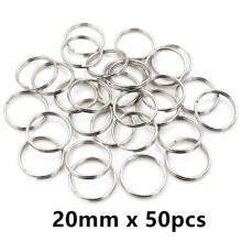 50-200 stuks Diameter 5-20mm Open Jump Rings Dubbele Lussen Goud Zilver Kleur Split Ringen Connectoren Voor Sieraden Maken Benodigdheden DIY Accessoires