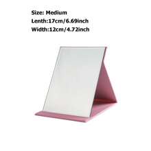1pc/2pcs Pack Medium/Large/X-Large Folding Desktop Makeup Mirror Portable Compact PU Leather Mirror,Makeup,Cheap,Room Decor,Vanity,Travel,Bedroom,Makeup Accessories,Mirror,Vanity Mirror - Multicolor - View 14