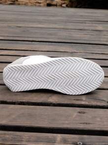 BHZPE Men's Color Blocked Fashionable White Sports Shoes, Suitable For Outdoor Training, Anti Slip And Comfortable Running Shoes - View 4