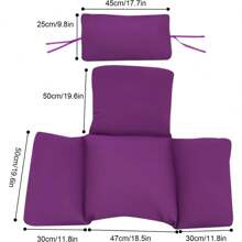 HOHOBLA LOYALHEARTDY-BTG Egg Chair Cushion, Thickened Hanging Basket Swing Cushion, Hanging Egg Chair Cushion Soft Egg Swing Chair Cushion For Outdoor Patio Garden Furniture (Purple)[Best Gift For Family&Friends] - 紫色 - 查看 2