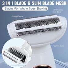1pc USB Rechargeable 5W Electric 5-In-1 Multifunctional Lady Eyebrow Trimmer, Intimate Hair Removal Razor