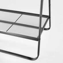 Simple Trending Standard Clothes Clothing Garment Rack With Storage Shelves For Hanging Clothes, Black - 黑色 - 查看 7