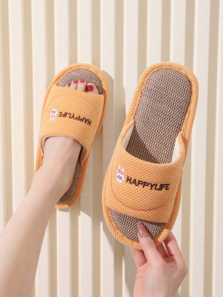 Women's Shoes Linen Slippers NonSlip Absorbent Floor And Bedroom