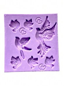 Molde de Silicone F1697 para Confeitaria - Roxo - Visão 2