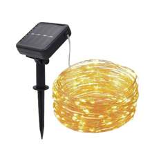 Jeannette LED Solar Light Copper Wire Waterproof Solar Led Fairy Tale Light String Outdoor Courtyard Garden Led Light String Decoration Suitable For Holiday Party Decoration Weddings Christmas Yard  Patio - Multicolor - View 14