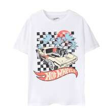 Hot Wheels Mens Sunset T-Shirt (White) - White - View 1