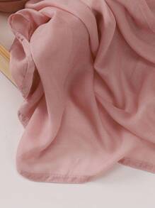 1pc 180*85cm Women's Solid Color Breathable Soft Modal Hijabs Scarf For Abaya Women Veil