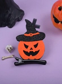 1 件万圣节装饰，儿童猫南瓜鬼 3D 发夹，女孩化妆派对装扮发饰，节日礼物 - 彩色 - 查看 12