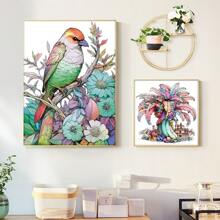 Coloring Books For Adults: Drawing Book With 32 Pages Of Plants & Birds Designs – Perfect Gift For Birthdays & Christmas For Women And Teens Back To School,Mother's Day,Mom's Gift