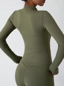 MASKERT Strakke tops voor dames, jassen met lange mouwen, kleding ter bescherming tegen de zon, yogakleding, sporttops voor hardlopen, comfortabel en huidvriendelijk