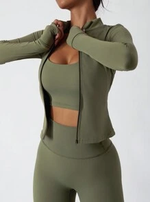 MASKERT Strakke tops voor dames, jassen met lange mouwen, kleding ter bescherming tegen de zon, yogakleding, sporttops voor hardlopen, comfortabel en huidvriendelijk